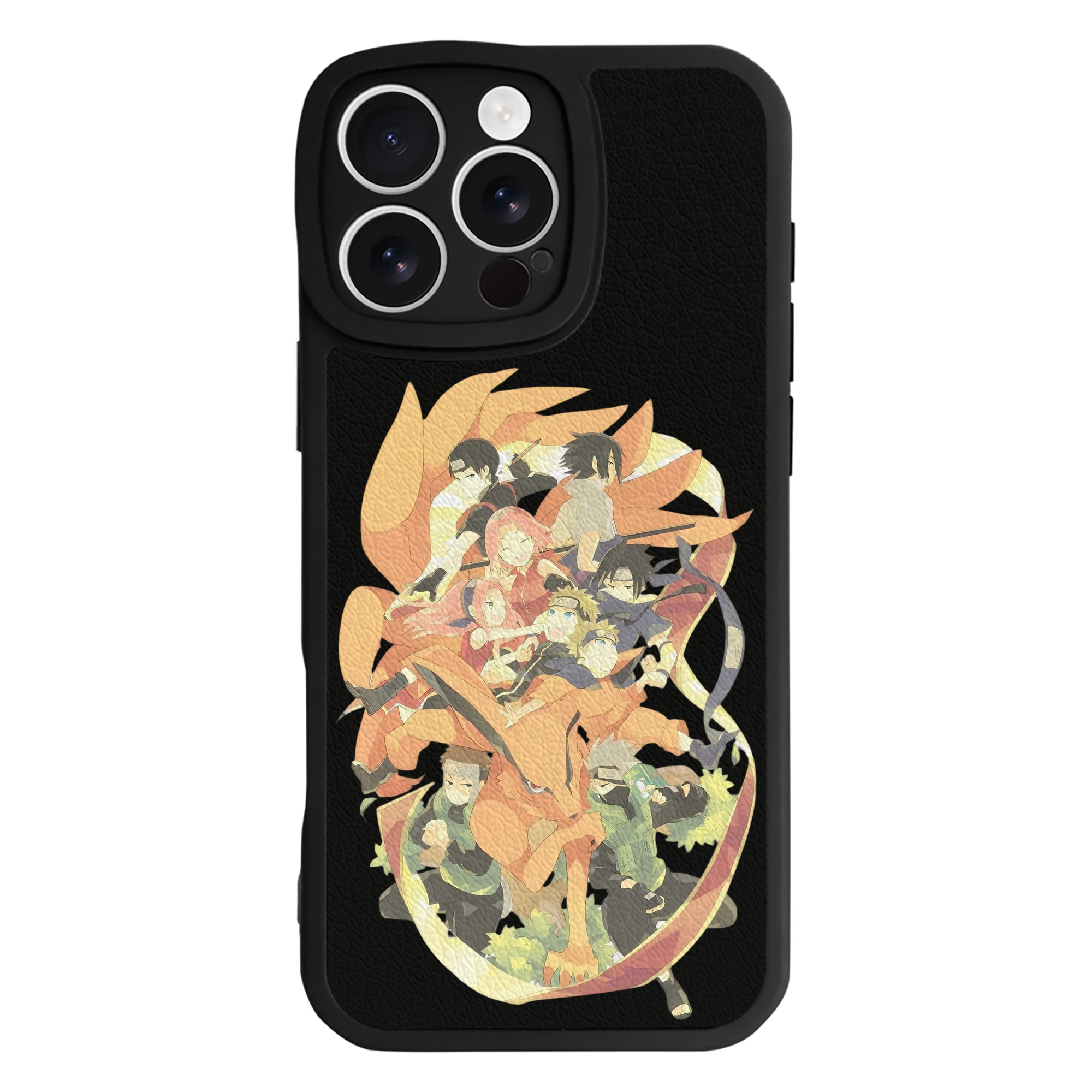 （画像用） NARUTO -ナルト- うずまき ナルト Uzumaki Naruto 【iPhone 16シリーズ対応】シリコンスマホケース（レザー調） 材質：シリコン